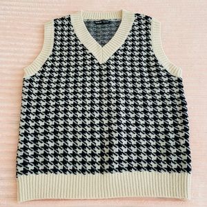 Brown and Black Sweater Vest